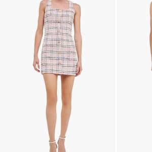 Endless rose pink tweed mini Dress